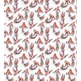 thumbnail image 2 of East Duvet Cover Set, Top View Graphic Scene of Koi Fish Floating Ethnic Oriental Vibes, Decorative 3 Piece Bedding Set with 2 Pillow Shams, King Size, Vermilion and Charcoal Grey, by Ambesonne, 2 of 2
