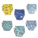thumbnail image 1 of 6 Pack Unisex Cotton Reusable Potty Training Underwear Breathable Toddler Boys And Girls Pee Training Underpants Waterproof Training Pants, 1 of 5