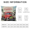 thumbnail image 5 of YINGXI  Animals Throw Pillow Covers Rooster Pig Sheep Retro Truck Pillows for Couch Sofa Home Decor 18x18in, 5 of 5