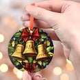 thumbnail image 4 of Christmas Bells: -Style Christmas Ornament - Made With Real Glass, Holiday Keepsake, Xmas Tree Hanging Decoration, Seasonal Gift Idea, Collectible Ornament 2025, 4 of 5