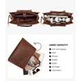 thumbnail image 2 of Lovevook Work Tote Bag for Women, Multi-Pocket Laptop Tote Shoulder Bag Fit 15.6 in Laptop, Pu Leather Office Briefcase with Small Clutch Bag, 2 of 8