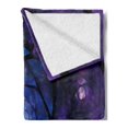 thumbnail image 2 of Mandala Soft Flannel Fleece Throw Blanket, Psychedelic Universe Flower in Space Motif Art Print, Cozy Plush for Indoor and Outdoor Use, 50" x 60", Purple Blue, by Ambesonne, 2 of 5