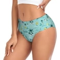 thumbnail image 2 of Balery Hawaiian Style Ropa Interior de Algodón para Mujer con Dibujo – Braguitas Cómodas y Elásticas, Estilo Clásico-4X-Large, 2 of 6