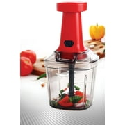 SIGNORA WARE Manual Food Chopper & Processor with Stainless Steel Blades, 1000 ml, Red