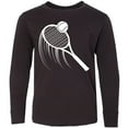 thumbnail image 3 of Inktastic Swinging Tennis Racket Long Sleeve Youth T-Shirt, 3 of 5