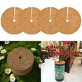 YLLSF 4 pcs coconut shell mulch mats to promote plant growth, plant mulch fiber mats, 25cm