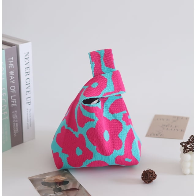 Bolso de mano, bolso de cubo de punto, bolso de mano que combina con todo, bolso tejido, bolso tipo chaleco, bolso informal
