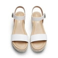 thumbnail image 4 of DREAM PAIRS Women's Platform Espadrilles Wedge Sandals, Comfortable Open Toe One Band Sandals for Women Dressy Casual Summer, 4 of 6