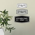 Signs ByLITA Fancy Kitchen Staff Only Spatula Graphic Sign (Black ...
