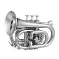 thumbnail image 1 of Homgeek Trompette de Poche Bb avec Embouchure Sac de Transport Gants Chiffon de Nettoyage Instrument en Laiton, 1 of 6