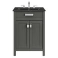 thumbnail image 4 of Modway Laguna 24" Modern Wood/Ceramic Bathroom Vanity in Gray/Black, 4 of 9