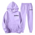 thumbnail image 4 of QHFBli Graphic Men's Hoodie Mens Oversized Hoodie 2025 Fall Winter Casual Sportswear Hop Streetwear Fashion Top Light Purple XXL, 4 of 4