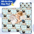 thumbnail image 4 of Pug with Crown Toddler Nap Mats for Kids Preschool,Sleeping Mat Bag or Kids,Toddler Sleeping Bag,Toddler Nap Mat or Daycare, 4 of 6