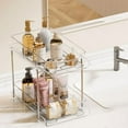 thumbnail image 4 of 4 Pack 2 Tier Bathroom Under Sink Organizers and Storage, Clear Kitchen Pantry Organization, Pull Out Medicine Cabinet Organizer with Movable Dividers, 4 of 8