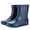 Blue, variant on Wellington Boots Men Mid-calf Wellies Waterproof Rain Boots Outdoor Garden Shoes