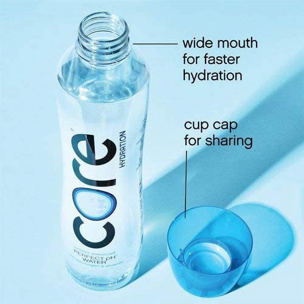 Core Hydration, 30.4 Fl Oz (Pack of 12), Nutrient Enhanced Water, Perfect 7.4 Natural pH, Ultra-Purified With Electrolytes and Minerals, Cup Cap For Sharing (Limited Edition)
