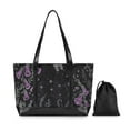 thumbnail image 7 of FORMRS Laptop Tote Bag for Women with 15.6" Computer Compartments Handbag, Gothic Floral Print, 7 of 7