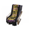 thumbnail image 4 of Fitness Soft Flannel Fleece Throw Blanket, Fitness Motivation Words Excuses Dont Burn Calories Modern Design, Cozy Plush for Indoor and Outdoor Use, 50" x 70", Lilac Yellow Black, by Ambesonne, 4 of 6
