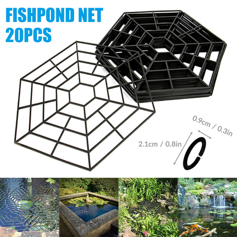 YOUCHOU Floating pond protector for bird pests plastic mesh fish protection net cover 20pcs