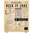 thumbnail image 1 of 20th Birthday Party Decor Poster 16 Years Ago Back In 2008, 1 of 5