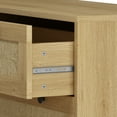 thumbnail image 4 of Glavbiku Storage Cabinet with Rope Woven Drawer,Accent Cabinet,3Drawer Dresser for Living Room,Oak, 4 of 13