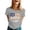 #01-Grey, variant on Womens 250 Anniversary Usa Shirt 250 Anniversary Usa Flag Independence Day Freedom T-Shirt Breathable Lightweight America Pullover Basic Tee