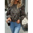 thumbnail image 6 of Womens Blouses and Tops Boho Floral Print Long Sleeve Shirts and Tops Loose Fit, 6 of 6