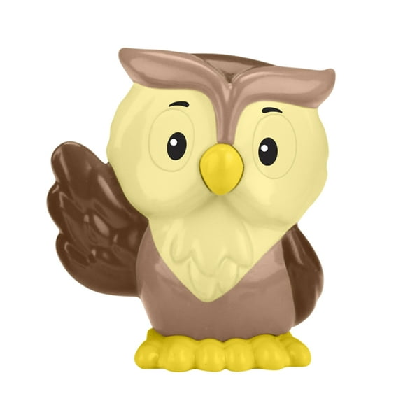 Replacement Part for Fisher-Price Little-People Toddler Dollhouse Forest Playset HWB29 - Pretend Play Brown and Yellow Owl Figure