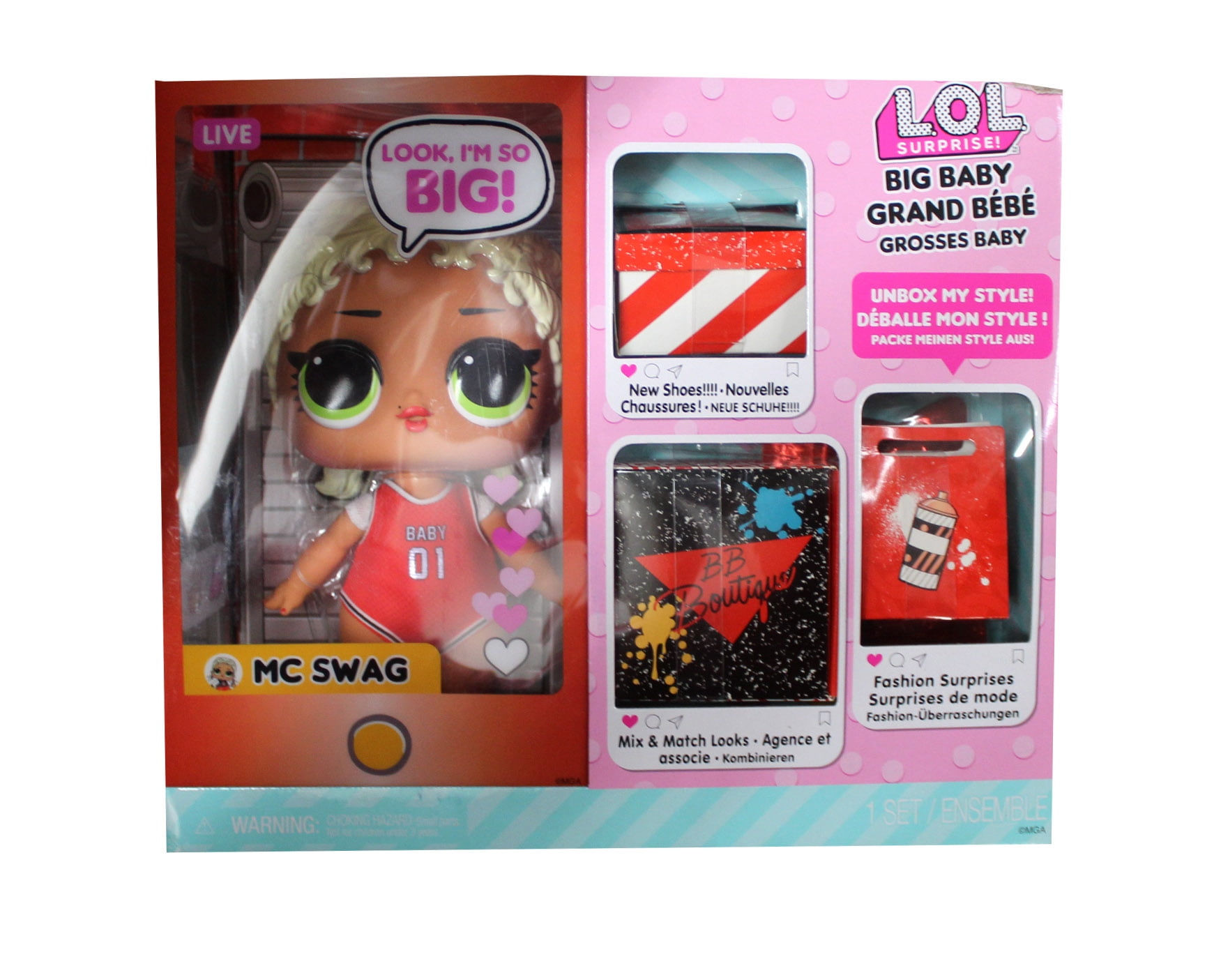 L.O.L Big Baby Surprise Big B.B. MC SWAG 28cm Large Doll Lol BRAND NEW 