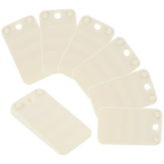 SHOWERORO 30Pcs Plastic Furniture Shims For Leveling Toilet White 5x1.2x0.2in