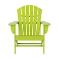 thumbnail image 3 of Westin Outdoor 4-Piece Adirondack Patio Chairs with Ottoman Footrest Set, Lime Green, 3 of 8
