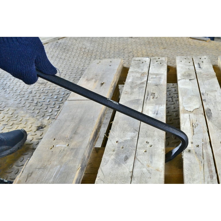 Hyper Tough 18-inch Wrecking Bar with angled chisel and nail