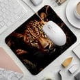 thumbnail image 2 of Leopard Printed Square Desk Mat Mousepad, 8.3x9.8 Inch, Non-Slip Rubber Bottom, Suitable for Office and Gaming, 2 of 6