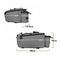 thumbnail image 3 of Bicycle Bag Insulated Trunk Cooler Pack Cycling Bicycle Rear Rack Storage Luggage Pouch Reflective MTB Bike Pannier Shoulder Bag, 3 of 11
