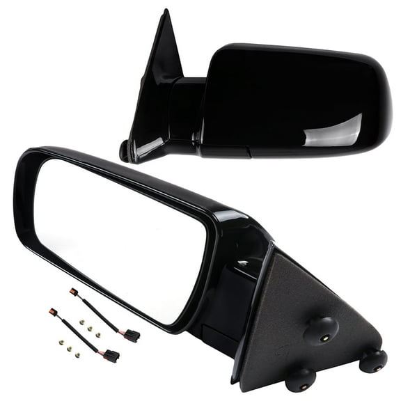 ECCPP Towing Mirrors for 1988-1998 For Chevy For GMC Rear View Mirrors with Manual Telescopic Black Housing