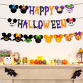 thumbnail image 7 of Wowhub Pre-Strung Glitter Happy Halloween Banner for  Mouse Halloween Decorations -No DIY Required, Cartoon Mouse Themed Backdrop Supplies, 7 of 7