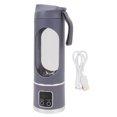 thumbnail image 2 of Taza Exprimidora Eléctrica, Licuadora Portátil Recargable Gris Púrpura 450ML Miniatura 25W Para El Hogar Para Estudiantes, 2 of 7