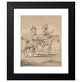 thumbnail image 2 of Henry William Bunbury 12x14 Black Modern Framed Museum Art Print Titled - Illustration to H. Bunbury (‘Geoffrey Gambado-) Annals of Horsemanshipp; ‘6 Love and Wind’, 2 of 5