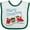 White and Green, variant on Inktastic Merry Christmas Train with Presents Boys or Girls Baby Bib