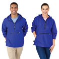 thumbnail image 2 of Charles River Apparel Pack-N-Go Wind & Water-Resistant Pullover (Reg/Ext Sizes), Royal, S, 2 of 4