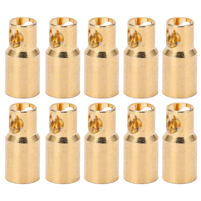 Conectores tipo banana, 10 piezas Conector tipo banana Conectores tipo banana de buen metal Conector de metal Integración perfecta NikouMX herramienta