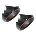 thumbnail image 3 of Air Conditioning Vent Trim Air Outlet Cover Carbon Fiber Interior Accessory 2Pcs Carbon Fiber Side Air Vent Outlet Barrel Cover Trim Fit For  Stelvio 17-18, 3 of 8