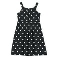 thumbnail image 5 of WRKEKC Girls Polka Dot Dress Spaghetti Strap Sleeveless Layered Dress With Pockets Casual Summer Sundress for 2-12 Years, 5 of 6