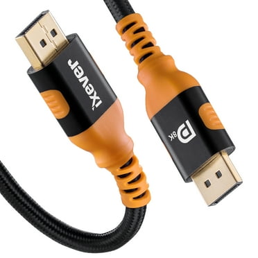 DP DisplayPort Cable Version 1.4, iXever 8K DP 1.4 Cable 16 FT (8K@60Hz, 4K@144Hz, 2K@240Hz) HBR3 Support 32.4Gbps, HDCP 2.2, HDR10 FreeSync G-Sync for Gaming Monitor
