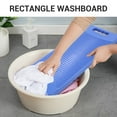 Plastic Rectangle Washboard Wash Clothes Board 50cm long red, green