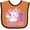 Orange and Black, variant on Inktastic 1 Year Old with Cute Unicorn Birthday Girls Baby Bib