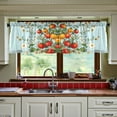 thumbnail image 3 of Yayeee Kitchen Curtains Tier Set of 2 Light Filtering 57"x24" Over Sink Window Panels, Colorful Tomatoes, 3 of 7