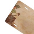 thumbnail image 2 of Zufioo Engraved Coffee On Kraft Paper Print Car Aluminum Front License Plate, 12x6 Inch Decorative Personalized Car License Plate Car Accessories, 2 of 8