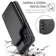 thumbnail image 5 of Mantto Case for Samsung Galaxy A13 4G with Card Holder, Retro PU Leather RFID Blocking Credit Card Slots Double Magnetic Clasp Flip Kickstand Shockproof Phone Cover for Samsung Galaxy A13 4G,Black, 5 of 9