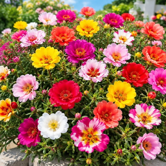 25000 Moss Rose seeds-Low Maintenance-for Garden Ideal for Beds Borders Plant Pots & Planters
